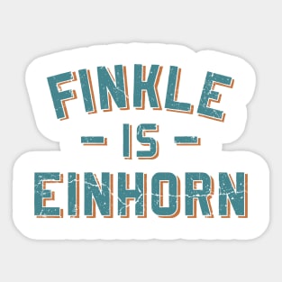 Finkle Is Einhorn Vintage Sticker